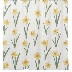 Daffodil Spring Floral in Soft Yellow and Green 1