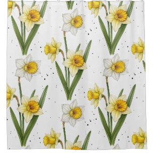 Daffodil Spring Floral in Soft Yellow and Green 2