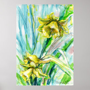 Daffodil Spring Poster