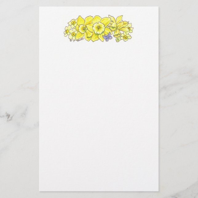 Daffodil Stationery (Front)