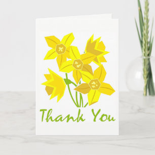 Daffodil Thank You Card