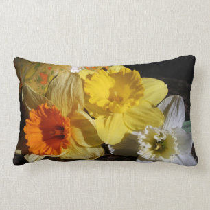 Daffodil Threesome Lumbar Pillow
