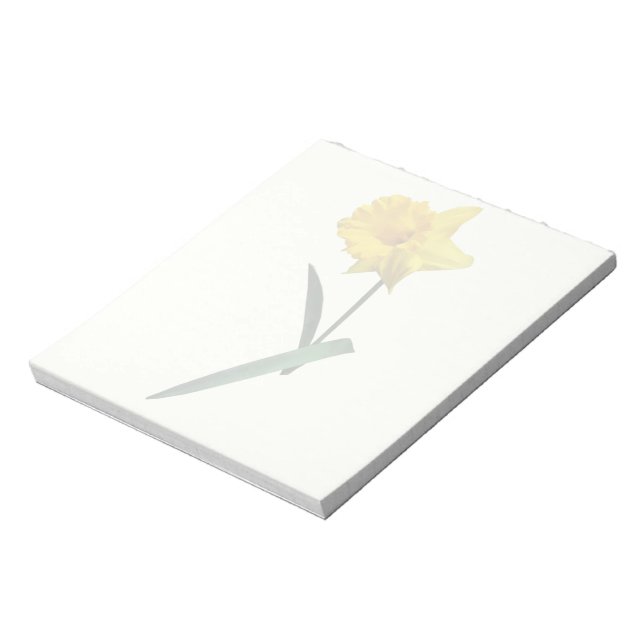 Daffodil Waving Hi Notepad (Rotated)