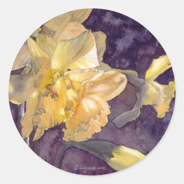 Daffodil Wedding Envelope Seal (Front)