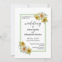 Daffodil Wedding Invitation