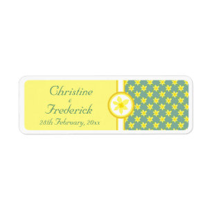 Daffodil Wedding, souvenir labels