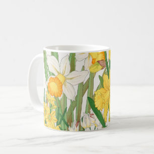 Daffodil Woodblock Painting, Tanigami Kônan, 1917 Coffee Mug