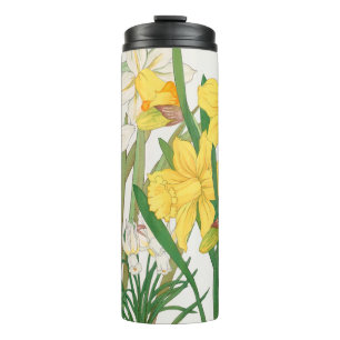 Daffodil Woodblock Painting, Tanigami Kônan, 1917 Thermal Tumbler