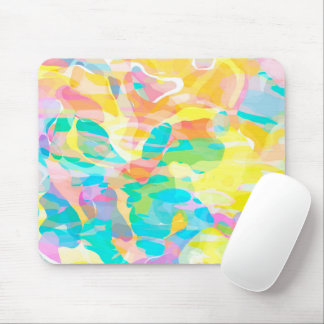 Daffodil Yellow Pastel Abstract Mouse Pad