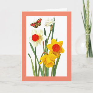 Daffodiles Cartes de remerciements pliées