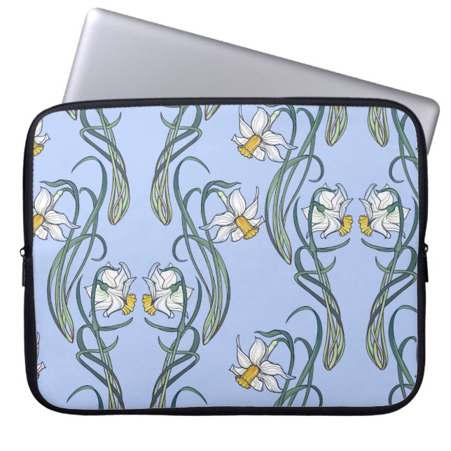 Daffodils Art: Nouveau Spring Laptop Sleeve (Front)