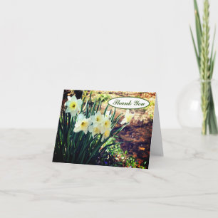 Daffodils By Brook Customizable Thank You Card