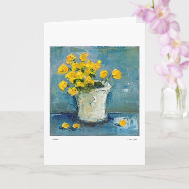 Daffodils Card (Orchid)