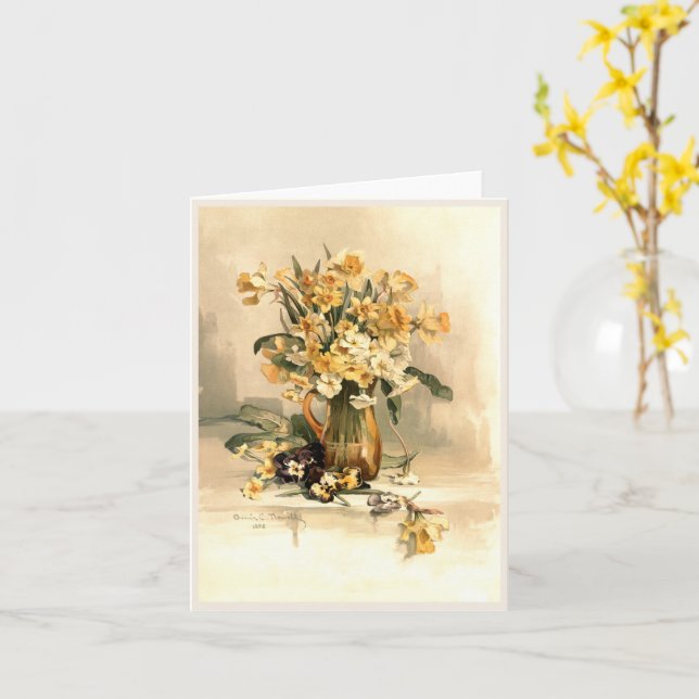 Daffodils  card (Yellow Flower)