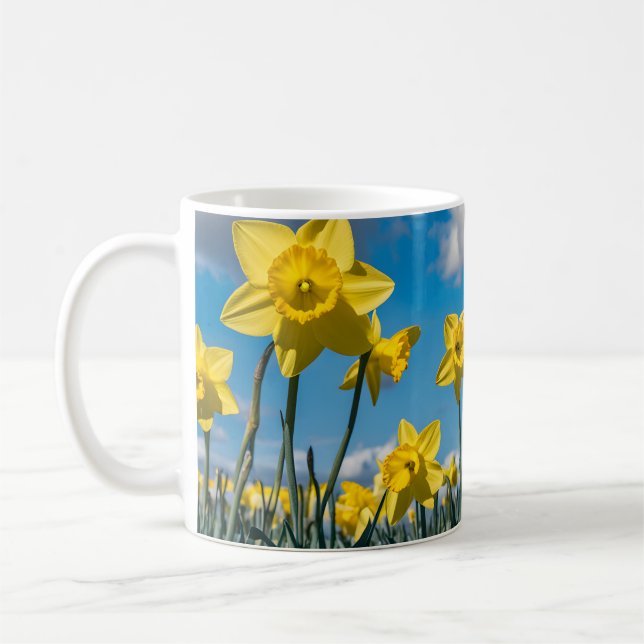 Daffodils Dancing Coffee Mug (Left)