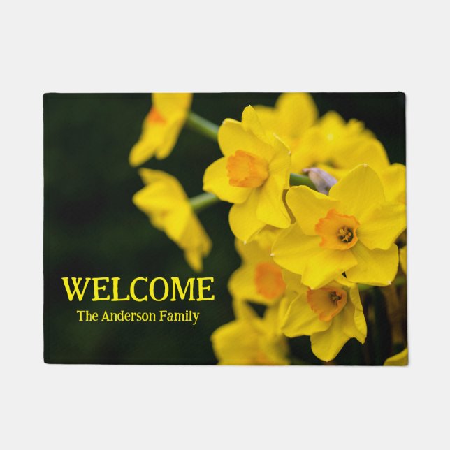 Daffodils Door Mat (Front)