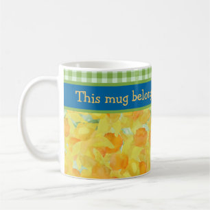 Daffodils d'or Café Mug à Customiser