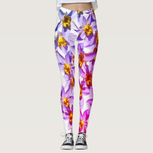 Daffodils Flowers Photo Custom Leggings