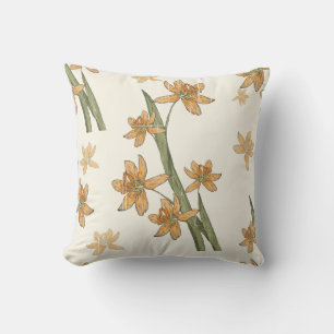 Daffodils in Bloom Throw Pillow