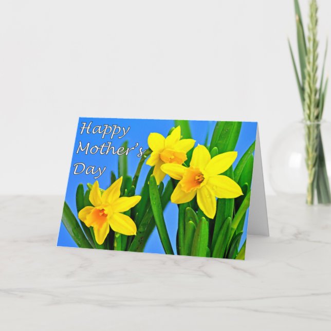Daffodils Mother's Day Card (Front)