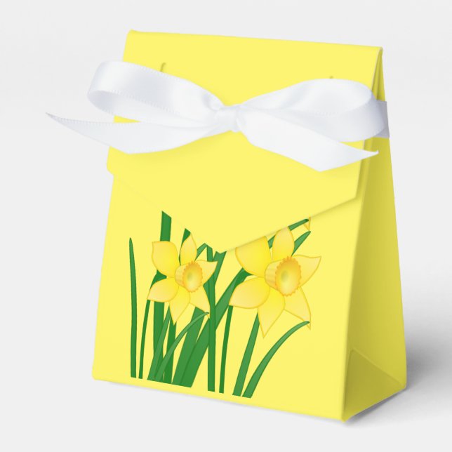 Daffodils Party Favour Box (Front Side)