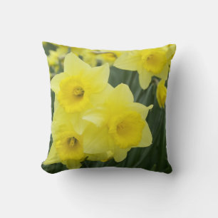 Daffodils RF) Throw Pillow