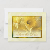 daffodils save the date 2
