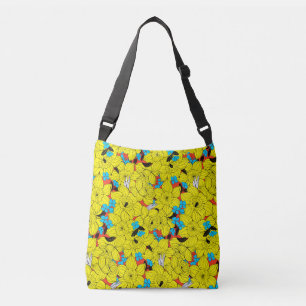 Daffodils spring floral pattern crossbody bag