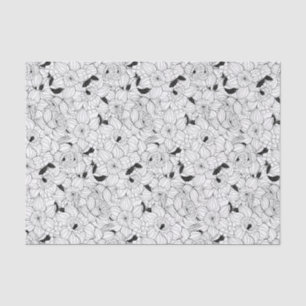 Daffodils spring floral pattern tissue paper
