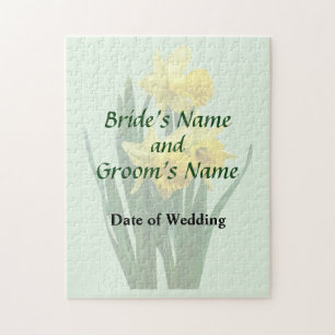 Daffodils Tall and Short Wedding Products Jigsaw Puzzle