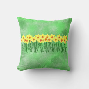 Daffodils Throw Pillow