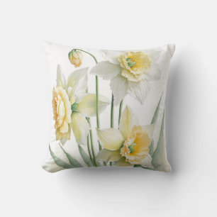 Daffodils Throw Pillow