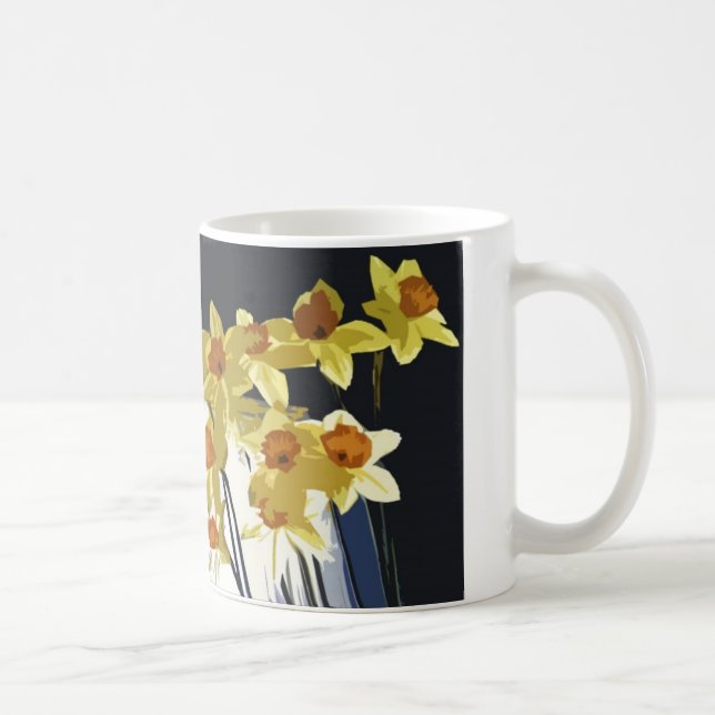 Daffodils to wake you up! coffee mug (Right)