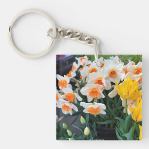 Daffodils & Tulips, Oregon Keychain