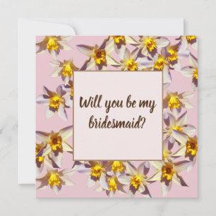 Daffodils  Will you be my flowergirl card