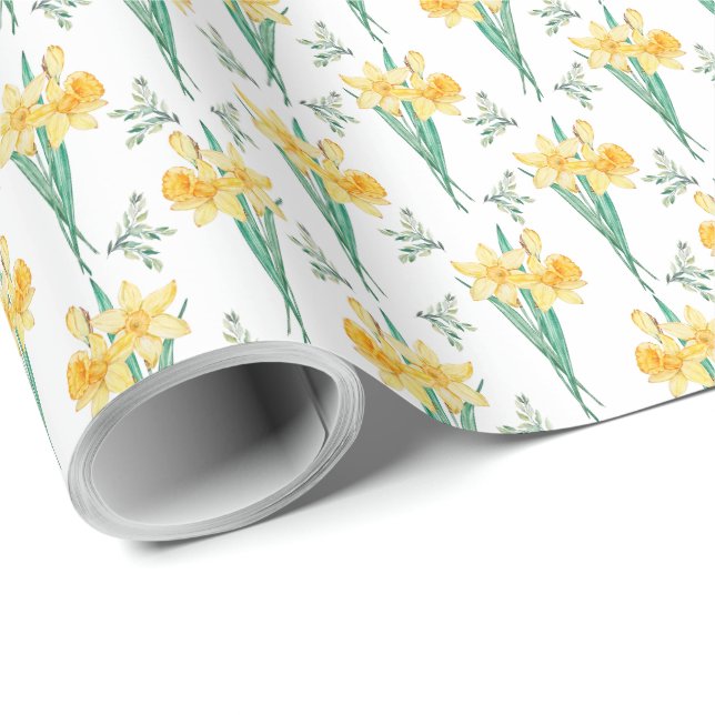 Daffodils Wrapping Paper (Roll Corner)
