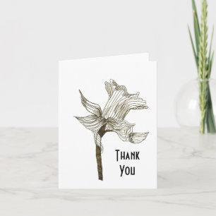 Daffodique Carte de remerciements