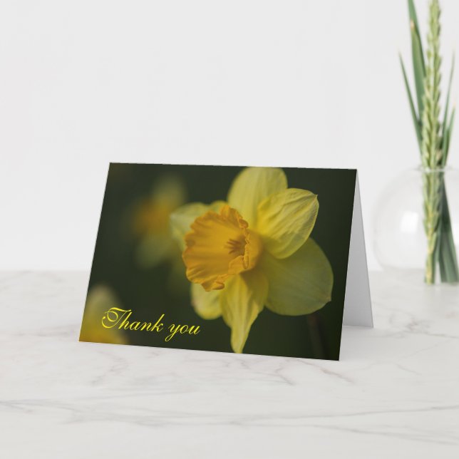 Daffodique Carte de remerciements (Devant)