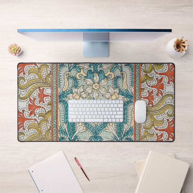 Daffodique chintz papier peint à fleurs Art nouvea (Bureau 1)