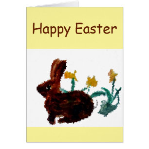 Daffodiques de lapin de printemps Pâques