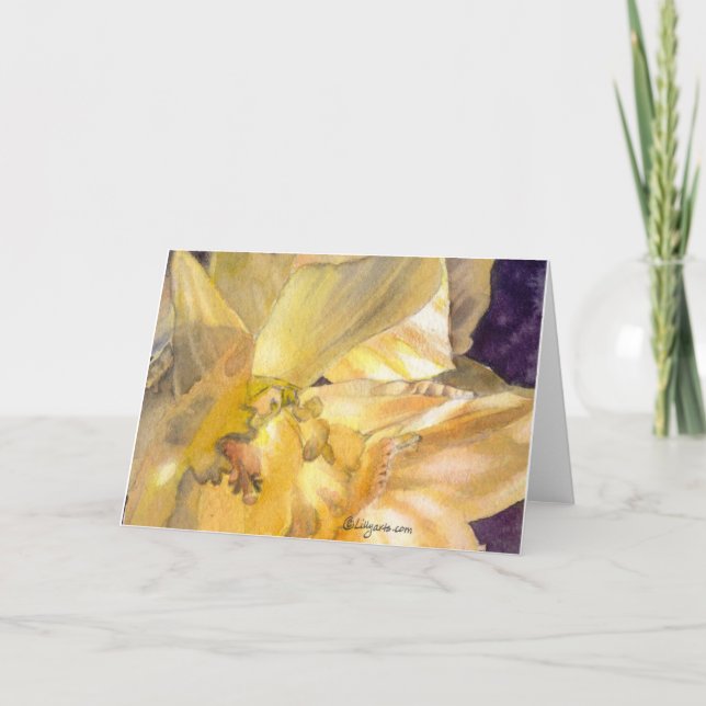 Daffodiques lunaires Salutation et cartes de notes (Devant)