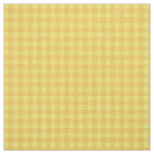Daffy-down-Dillies Orange Yellow Check Gingham Fabric