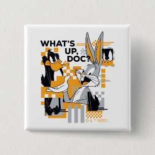 DAFFY DUCK™ & BUGS BUNNY™ Glitch 2 Inch Square Button