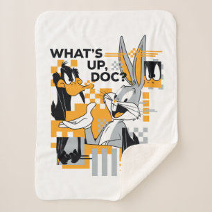 DAFFY DUCK™ & BUGS BUNNY™ Glitch Sherpa Blanket