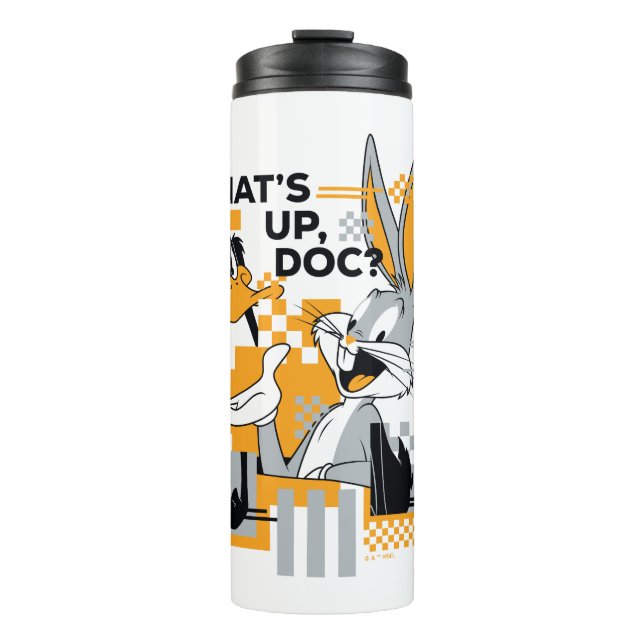 DAFFY DUCK™ & BUGS BUNNY™ Glitch Thermal Tumbler (Front)