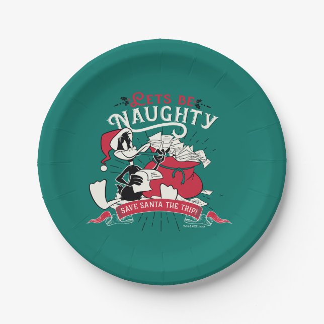 DAFFY DUCK™ - Let's Be Naughty Paper Plate (Front)