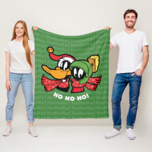 DAFFY DUCK™ & MARVIN MARTIAN™ "Ho Ho Ho!" Fleece Blanket