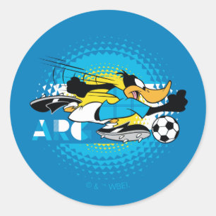 DAFFY DUCK™ Team Argentina Soccer Graphic Classic Round Sticker