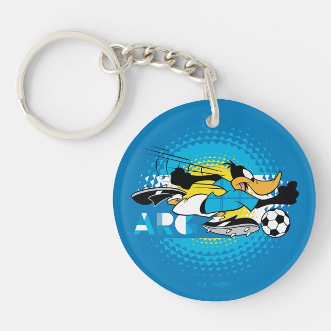 DAFFY DUCK™ Team Argentina Soccer Graphic Keychain (Front)