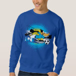 DAFFY DUCK™ Team Argentina Soccer Graphic Sweatshirt<br><div class="desc">Check out DAFFY DUCK™ running down the soccer field for Team Argentina! Wear this on a fun graphic tee,  tote bag,  or throw pillow! Shop this design on even more custom Zazzle gifts!</div>
